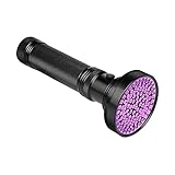 Veetop UV Taschenlampe Bernstein Schwarzlicht Taschenlampe mit Uv licht 100 UV LEDs 395nm...