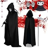 Halloween Sensenmann Kostüm Kinder,Reaper Kostüm,Grim Reaper Sensenmann,Sensenmann...