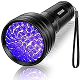 YOUTHINK UV Schwarzlicht Taschenlampe LED | 51 LEDs 395nm UV Lampe Mini Ultraviolett Licht...